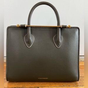 Strathberry Midi Tote - Forest with Edge